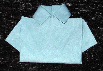 shirt napkin folding design