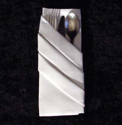 The Fancy Silverware Pouch Napkin Fold