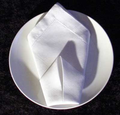 the cone dinner napkin fold